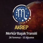 Akrep Burcu: Merkür Başak Transiti Burç Yorumu - 26 Temmuz 2024