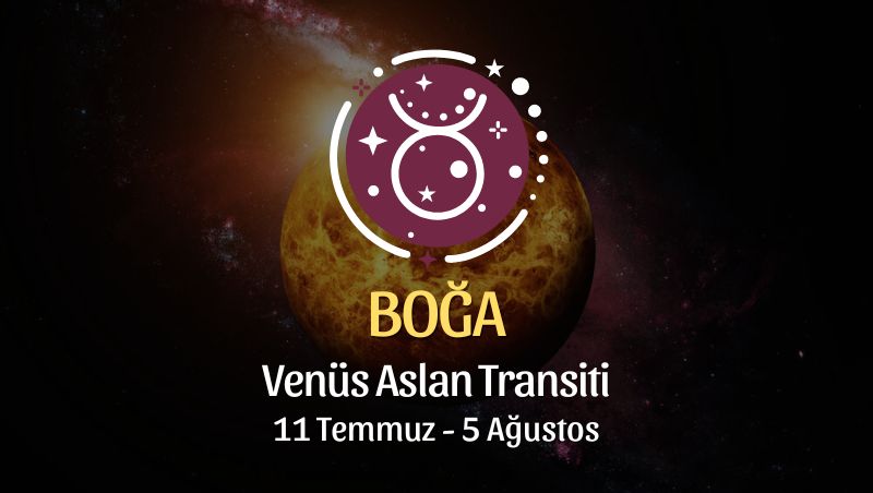 Boğa Burcu, Venüs Aslan Transiti Yorumu 11 Temmuz - 5 Ağustos