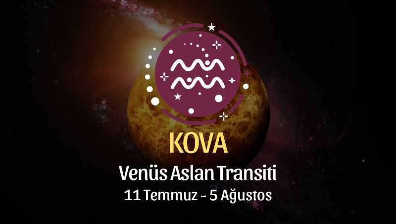 Kova Burcu, Venüs Aslan Transiti Yorumu 11 Temmuz - 5 Ağustos