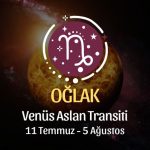 Oğlak Burcu, Venüs Aslan Transiti Yorumu 11 Temmuz - 5 Ağustos