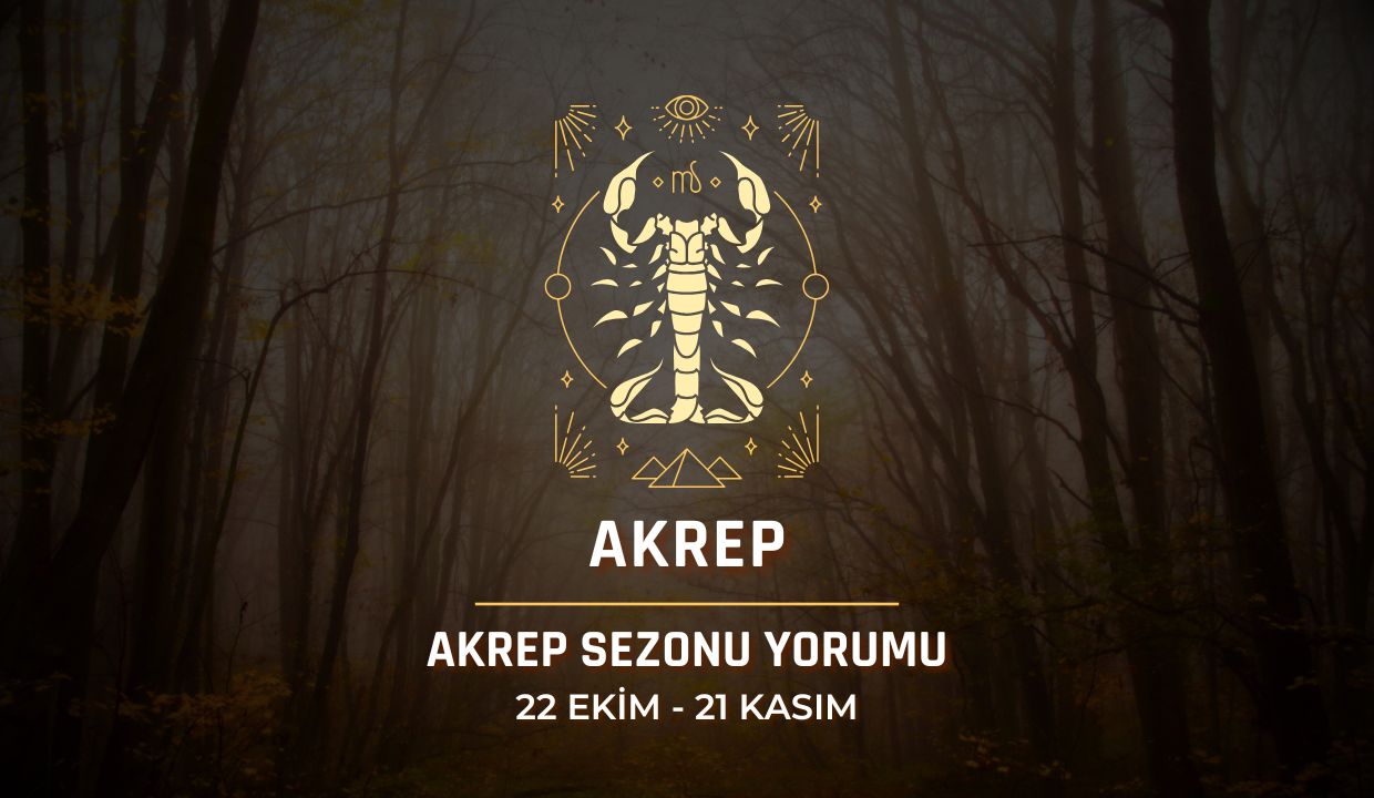 Akrep Burcu: Akrep Sezonu Yorumu, 22 Ekim - 21 Kasım 2024