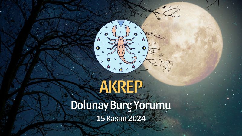 Akrep Burcu Dolunay Yorumu - 15 Kasım 2024