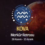 Kova Burcu: Merkür Retrosu, 26 Kasım - 15 Aralık